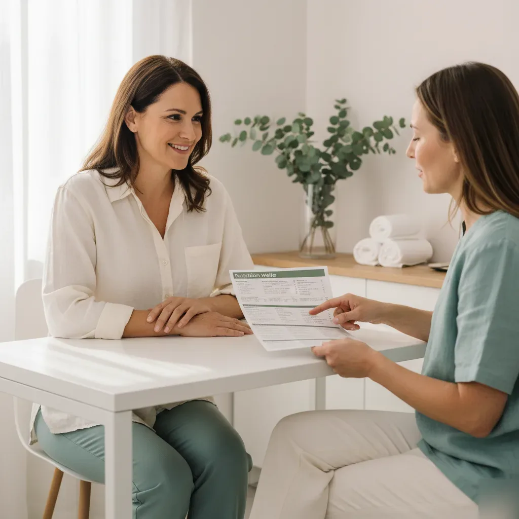 Woman receiving a personalized weight loss consultation at a boutique clinic in Murrells Inlet.