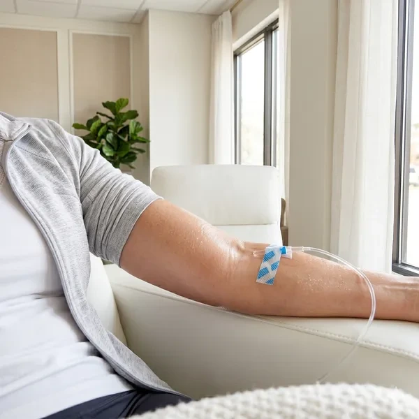 Quench hydration IV drip with electrolytes at Jolie Visage in Murrells Inlet